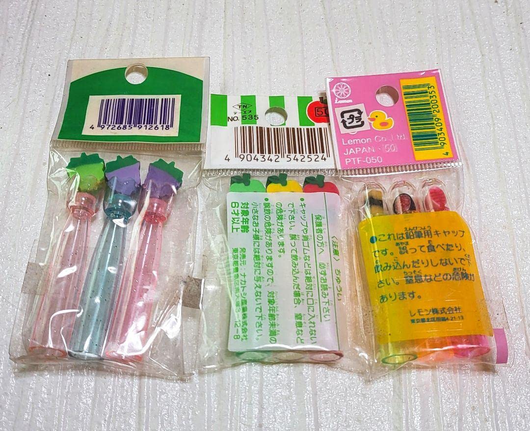 Amazon.co.jp: 当時物 ファンシーキャップ 鉛筆キャップ 昭和レトロ